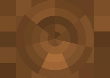 Büyük renk kare pikselleri ve dairesi olan soyut dekoratif arkaplan