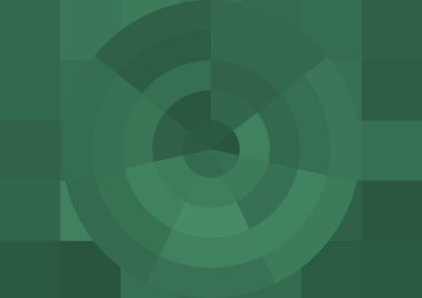 Büyük renk kare pikselleri ve dairesi olan soyut dekoratif arkaplan