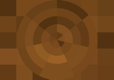 Büyük renk kare pikselleri ve dairesi olan soyut dekoratif arkaplan