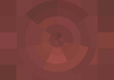 Büyük renk kare pikselleri ve dairesi olan soyut dekoratif arkaplan