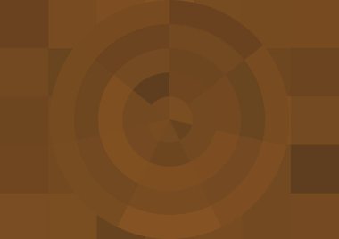 Büyük renk kare pikselleri ve dairesi olan soyut dekoratif arkaplan