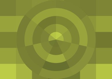 Büyük renk kare pikselleri ve dairesi olan soyut dekoratif arkaplan