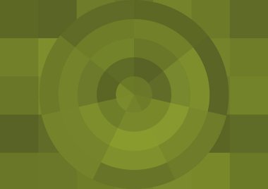 Büyük renk kare pikselleri ve dairesi olan soyut dekoratif arkaplan