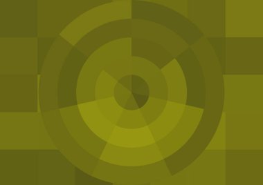 Büyük renk kare pikselleri ve dairesi olan soyut dekoratif arkaplan