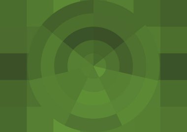 Büyük renk kare pikselleri ve dairesi olan soyut dekoratif arkaplan