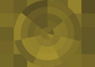 Büyük renk kare pikselleri ve dairesi olan soyut dekoratif arkaplan