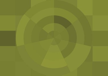 Büyük renk kare pikselleri ve dairesi olan soyut dekoratif arkaplan