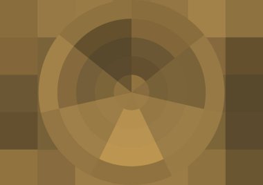 Büyük renk kare pikselleri ve dairesi olan soyut dekoratif arkaplan