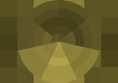 Büyük renk kare pikselleri ve dairesi olan soyut dekoratif arkaplan