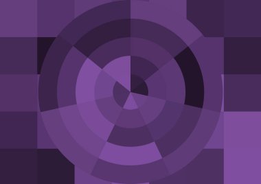 Büyük renk kare pikselleri ve dairesi olan soyut dekoratif arkaplan