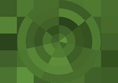 Büyük renk kare pikselleri ve dairesi olan soyut dekoratif arkaplan