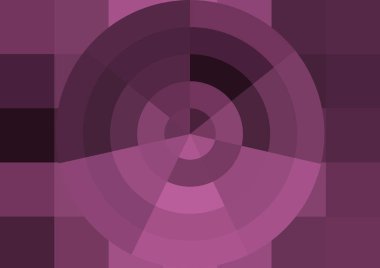 Büyük renk kare pikselleri ve dairesi olan soyut dekoratif arkaplan