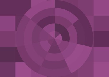 Büyük renk kare pikselleri ve dairesi olan soyut dekoratif arkaplan