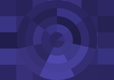 Büyük renk kare pikselleri ve dairesi olan soyut dekoratif arkaplan