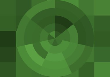 Büyük renk kare pikselleri ve dairesi olan soyut dekoratif arkaplan