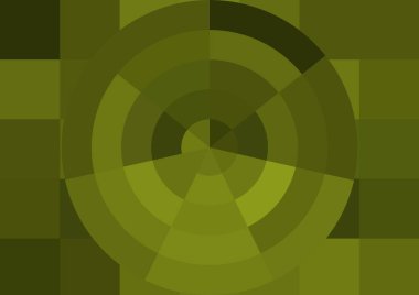 Büyük renk kare pikselleri ve dairesi olan soyut dekoratif arkaplan