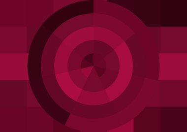 Büyük renk kare pikselleri ve dairesi olan soyut dekoratif arkaplan