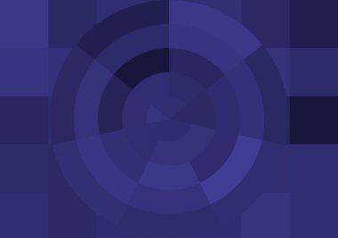 Büyük renk kare pikselleri ve dairesi olan soyut dekoratif arkaplan