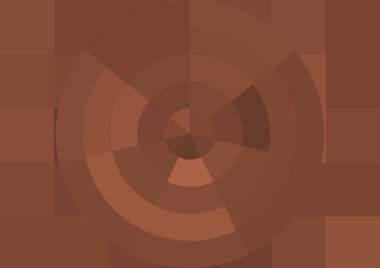 Büyük renk kare pikselleri ve dairesi olan soyut dekoratif arkaplan