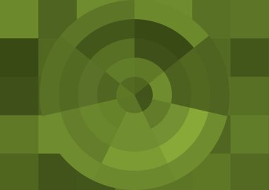 Büyük renk kare pikselleri ve dairesi olan soyut dekoratif arkaplan