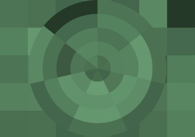 Büyük renk kare pikselleri ve dairesi olan soyut dekoratif arkaplan