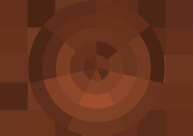 Büyük renk kare pikselleri ve dairesi olan soyut dekoratif arkaplan