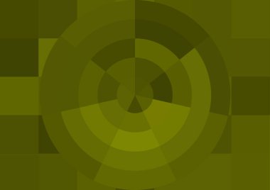 Büyük renk kare pikselleri ve dairesi olan soyut dekoratif arkaplan