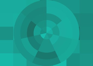 Büyük renk kare pikselleri ve dairesi olan soyut dekoratif arkaplan