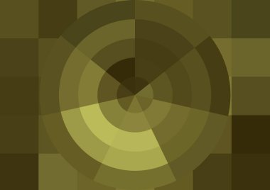 Büyük renk kare pikselleri ve dairesi olan soyut dekoratif arkaplan