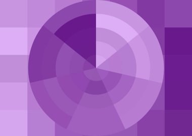 Büyük renk kare pikselleri ve dairesi olan soyut dekoratif arkaplan