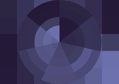 Büyük renk kare pikselleri ve dairesi olan soyut dekoratif arkaplan