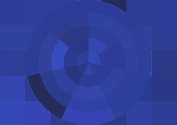 Fundo Decorativo Abstrato Com Pixels Quadrados Cor Azul Grande Círculo — Fotografia de Stock