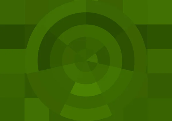 Streszczenie Dekoracyjne Tło Dużym Zielonym Kolorem Kwadratowych Pikseli Koła — Zdjęcie stockowe