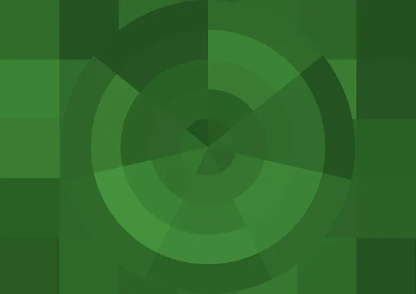 Абстрактний Декоративний Фон Великими Зеленими Кольорами Квадратних Пікселів Кола — стокове фото