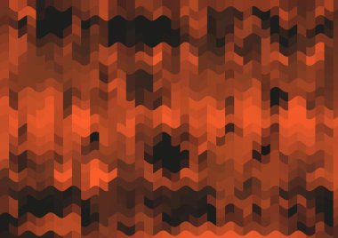 Renkli paralel piksel dalgaları olan soyut dekoratif arkaplan