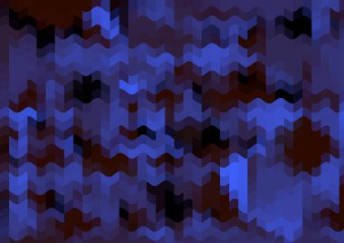 Renkli paralel piksel dalgaları olan soyut dekoratif arkaplan