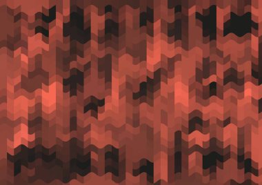 Renkli paralel piksel dalgaları olan soyut dekoratif arkaplan