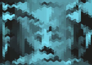 Renkli paralel piksel dalgaları olan soyut dekoratif arkaplan