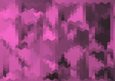 Renkli paralel piksel dalgaları olan soyut dekoratif arkaplan