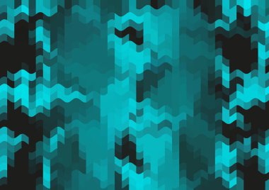 Renkli paralel piksel dalgaları olan soyut dekoratif arkaplan