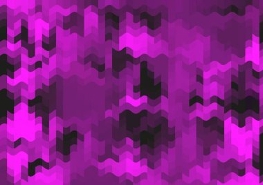 Renkli paralel piksel dalgaları olan soyut dekoratif arkaplan