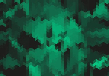 Renkli paralel piksel dalgaları olan soyut dekoratif arkaplan