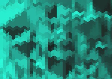 Renkli paralel piksel dalgaları olan soyut dekoratif arkaplan