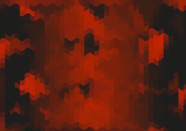 Renkli paralel piksel dalgaları olan soyut dekoratif arkaplan