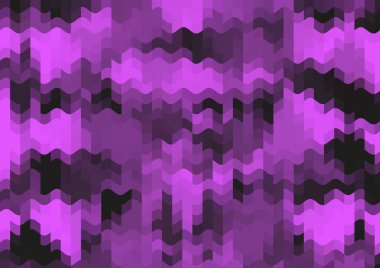 Renkli paralel piksel dalgaları olan soyut dekoratif arkaplan