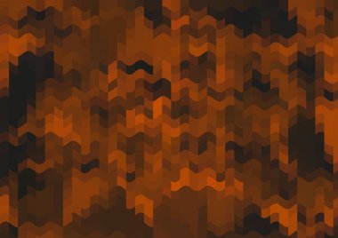 Renkli paralel piksel dalgaları olan soyut dekoratif arkaplan