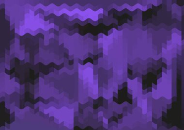 Renkli paralel piksel dalgaları olan soyut dekoratif arkaplan