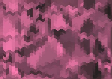 Renkli paralel piksel dalgaları olan soyut dekoratif arkaplan