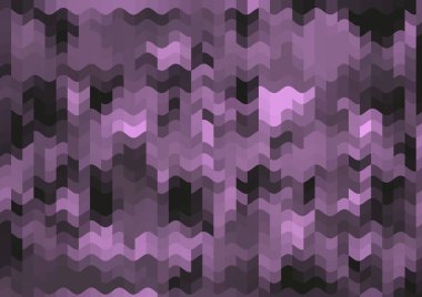 Renkli paralel piksel dalgaları olan soyut dekoratif arkaplan