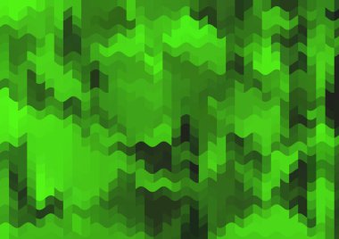 Renkli paralel piksel dalgaları olan soyut dekoratif arkaplan